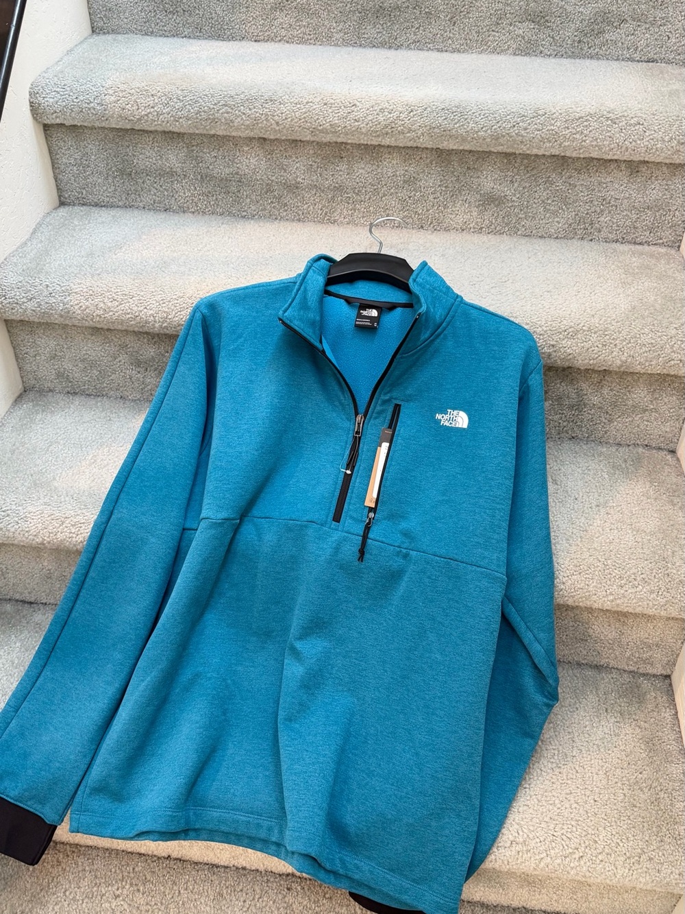 The North Face Men’s Teal Half-Zip Fleece Pullover